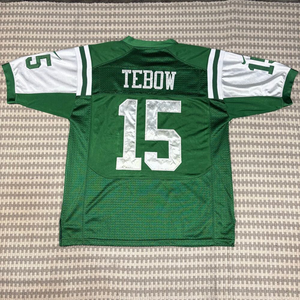 Nike Team NFL New York Jets Tim Tebow #15 Authentic Stitched Jersey Size 50